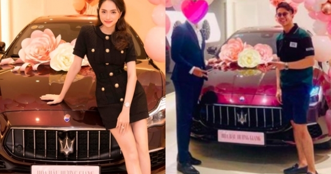 Hoa hậu Hương Giang đi cùng bạn trai 'tậu' xế hộp 8 tỷ đồng 